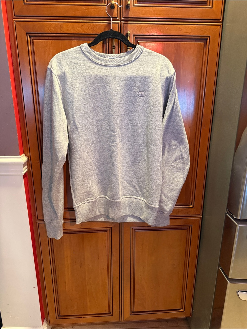 Champion Light Gray Crewneck Sweatshirt